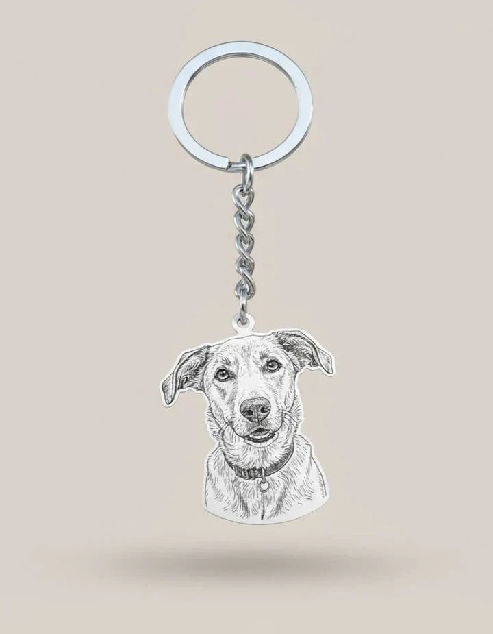 Custom Photo Engraved Key Ring