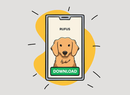 Custom Pet Canvas Portrait – Admiral Style + Free Mug