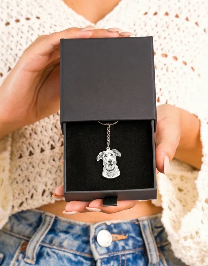 Custom Photo Engraved Key Ring